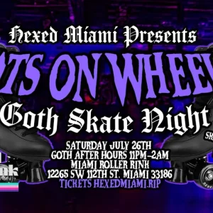 BATS ON WHEELS: Goth Skate Night. $20